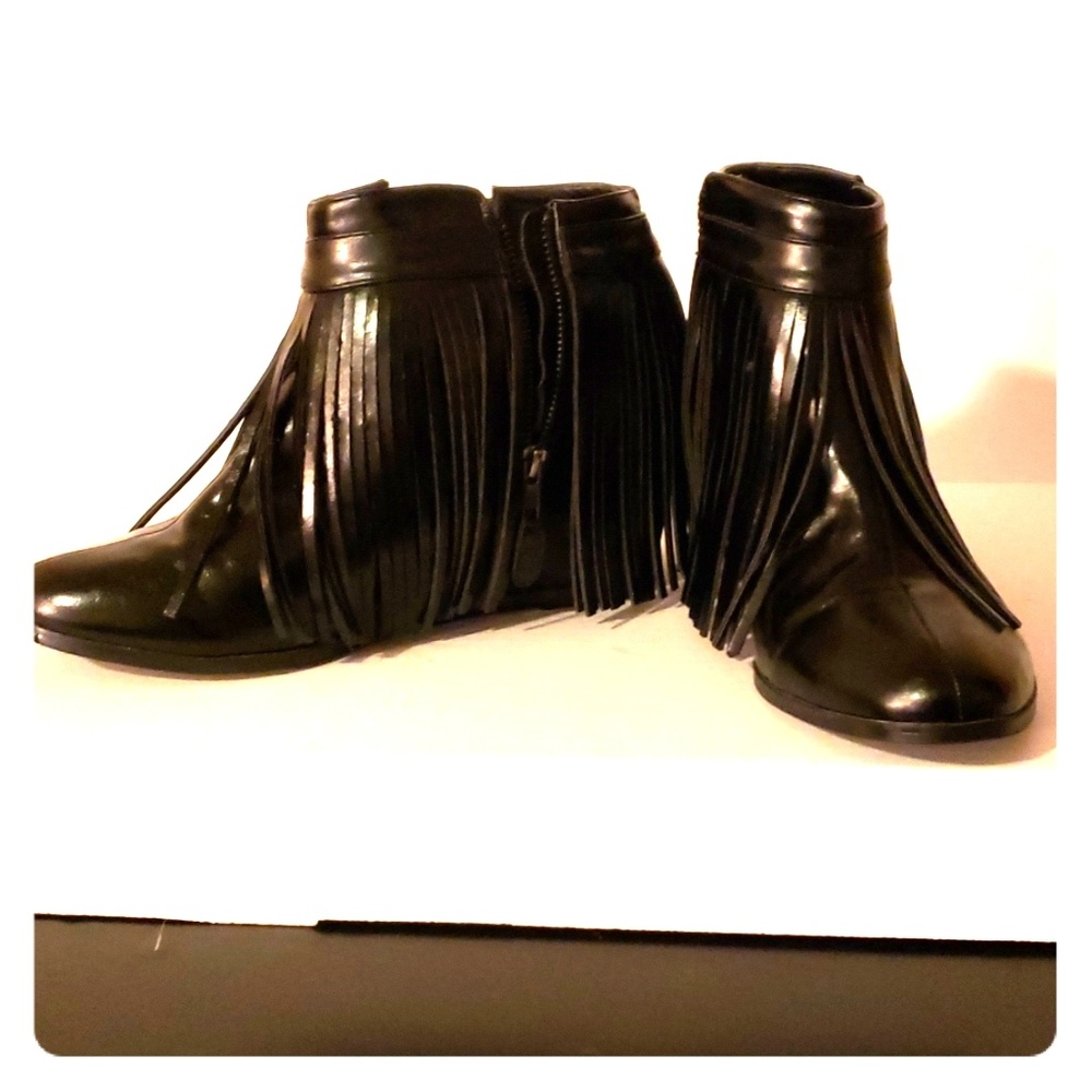 Fringe Ankle Boots